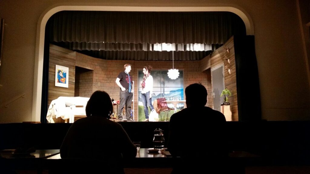 Probe von Dinner mit Chaos, Theater Witikon, Zürich