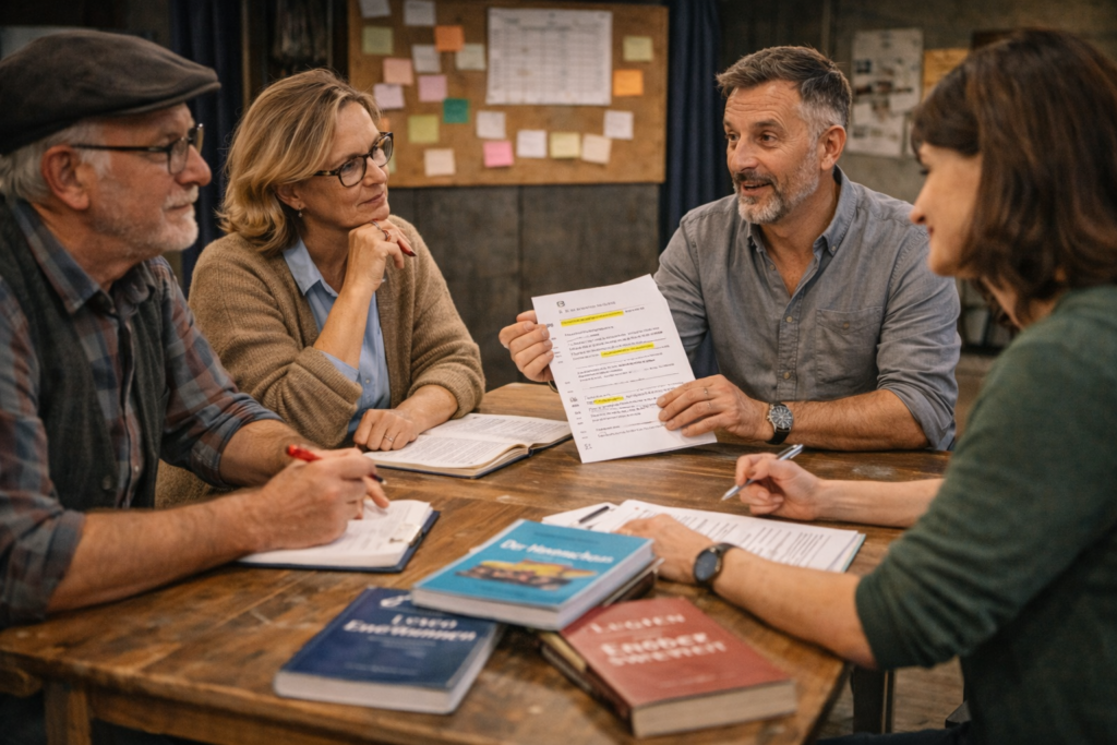 Was macht Regie im Laientheater? KI-Bild. © Theatralisch.ch