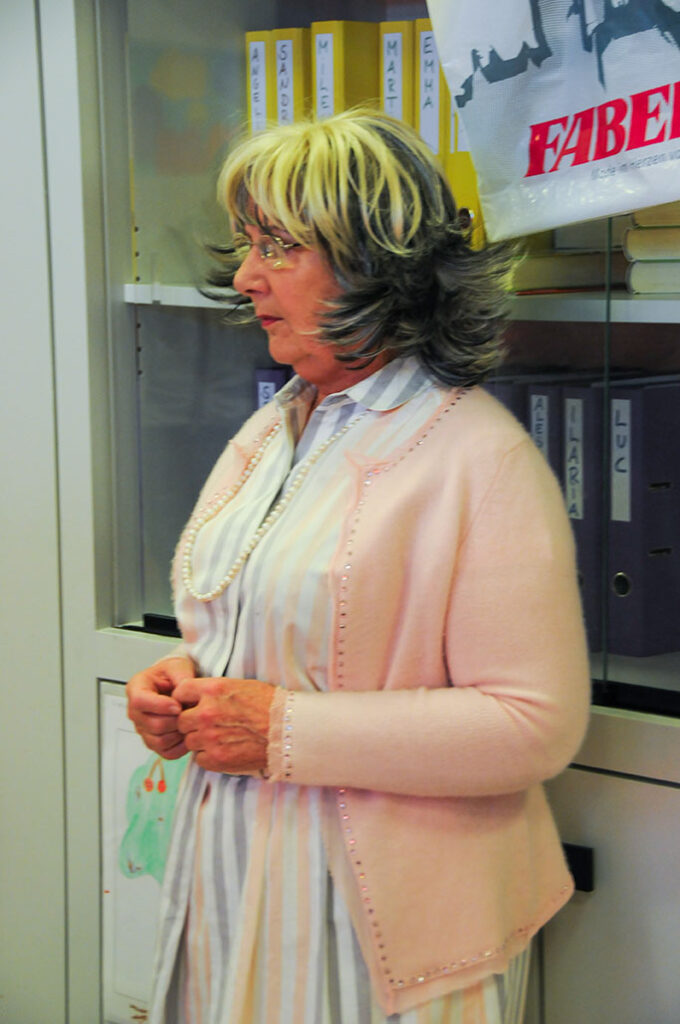 La Barcararolle - eine Schauspieler konzentriert sich auf ihren Auftritt