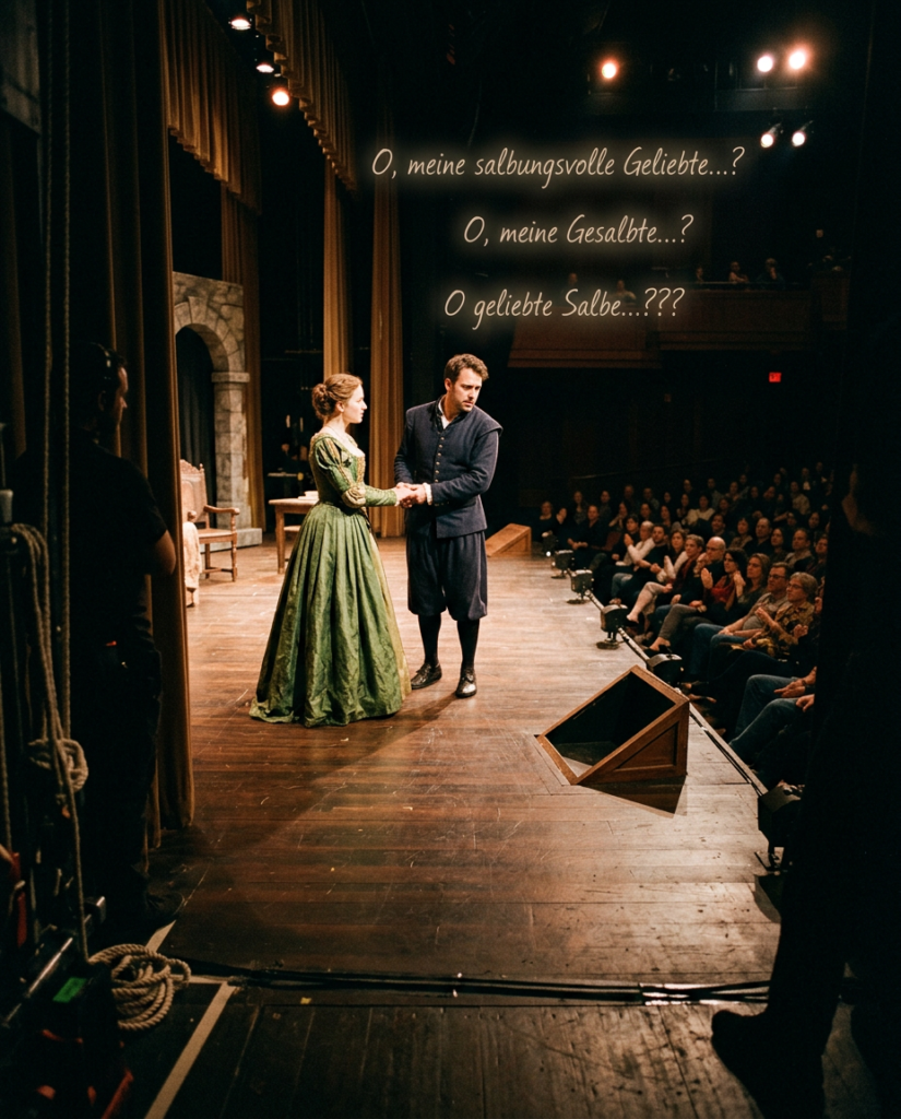 KI-Bild: Wenn die Souffleuse dummerweise fehlt...